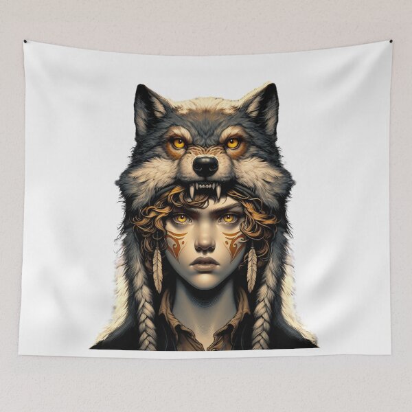 Item preview, Wolf Girl designed and sold by 1BeautifulMind.