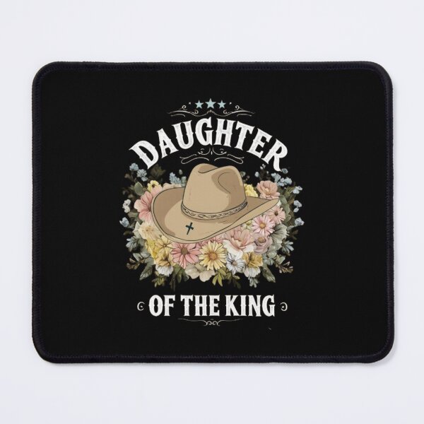 Item preview, "Daughter of the King" Christian Western Design with Cowboy Hat – Faith and Country Aesthetic designed and sold by Colorful-Garden.