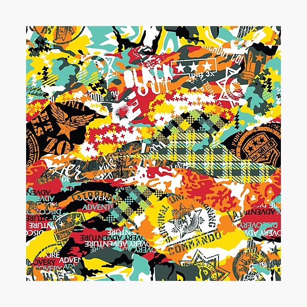 Item preview, Military Themes Graffiti Art designed and sold by MazingPatterns.