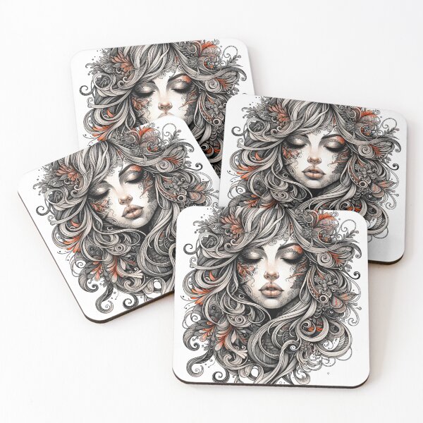 Item preview, Girl with big hair designed and sold by 1BeautifulMind.