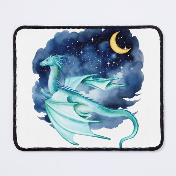 Item preview, Beautiful Whimsical Dragon Flying in the Night Sky Design designed and sold by Monica C. Webster.