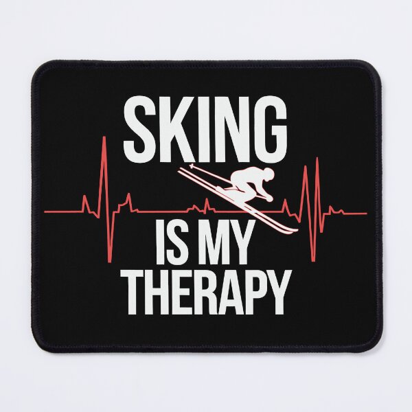 Item preview, Skiing Is My Therapy | Funny Ski Lover Winter Sports designed and sold by tmerchtrends.