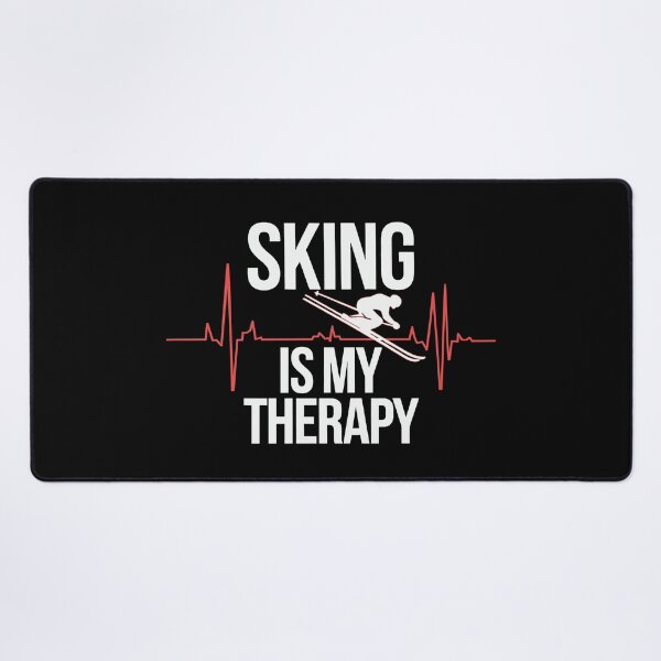 Item preview, Skiing Is My Therapy | Funny Ski Lover Winter Sports designed and sold by tmerchtrends.