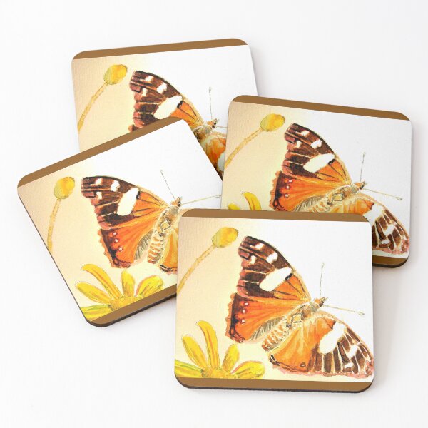 Item preview, Butterfly Watercolor Brown Orange Painting designed and sold by Sarah  Rajkotwala.