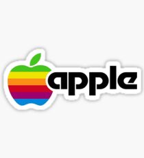 Retro Apple Logo Sticker