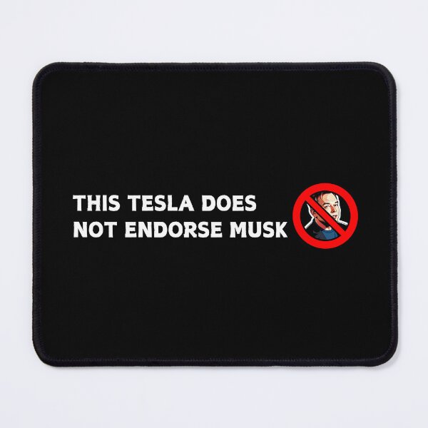 Item preview, This Tesla does not endorse musk- Bumper Sticker Decal Accessories - Elon Musk Is Crazy!! social Sticker designed and sold by CapriCreatives.