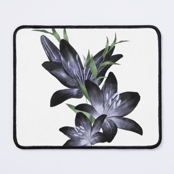 Item preview, Beautiful Black Asian Lily Flowers Art Design designed and sold by Monica C. Webster.