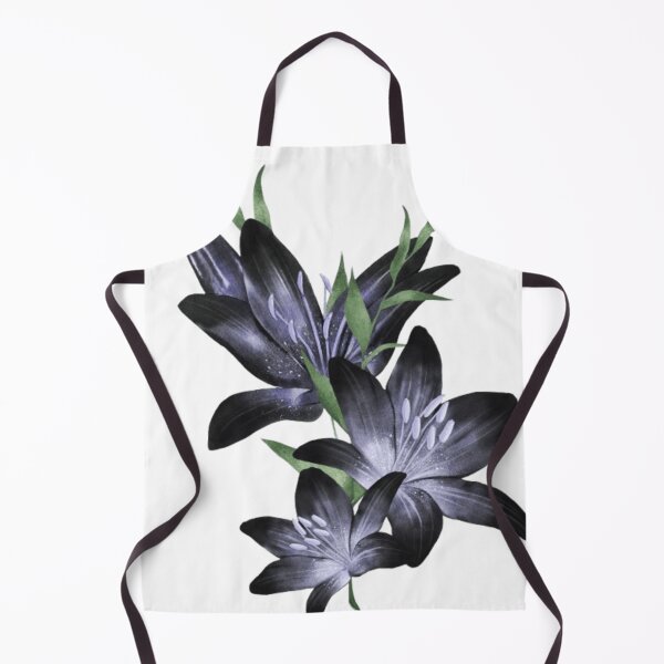 Item preview, Beautiful Black Asian Lily Flowers Art Design designed and sold by Monica C. Webster.