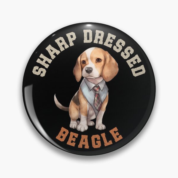Item preview, Sharp Dressed Beagle Cute English Dog Wearing Tie designed and sold by eclecTEEq.