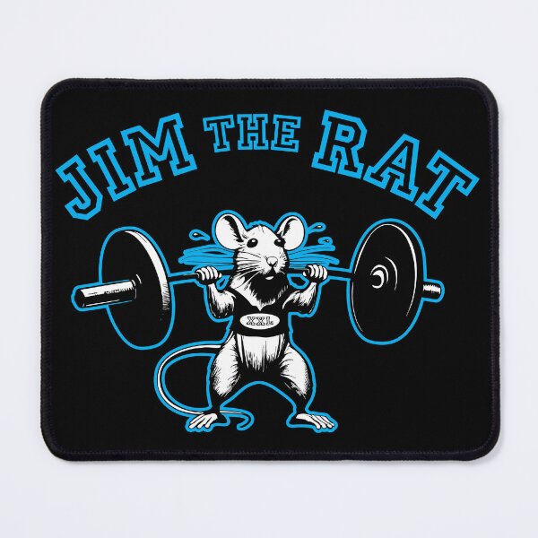 Item preview, Jim the rat deadlifting designed and sold by dhudak253.