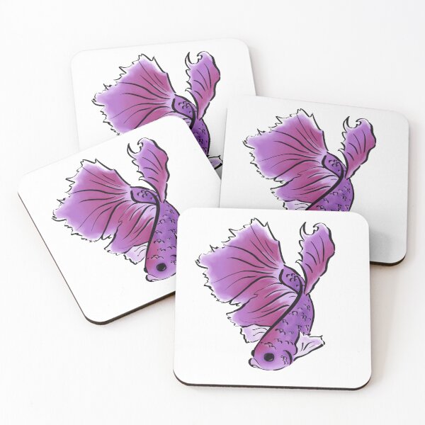 Item preview, Pink and Purple Betta Fish designed and sold by Natasha0624.