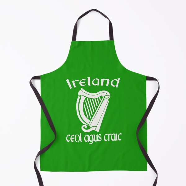 Item preview, Ireland Ceol Agus Craic Gaelic Irish St Patrick’s Day Eire Harp Vintage St. Paddy’s designed and sold by Bad Kitty Designz.