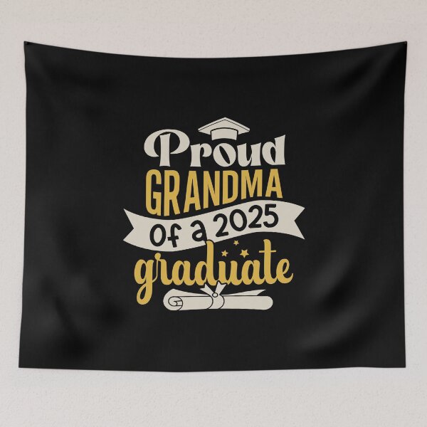 Item preview, Graduation 2025 Proud Grandma Of A Graduate Family Member designed and sold by eclecTEEq.