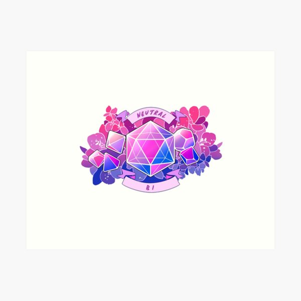 LGBT RPG - Neutral Bi Art Print
