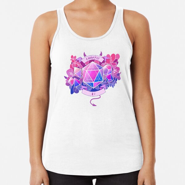 LGBT RPG - Chaotic Bi Racerback Tank Top