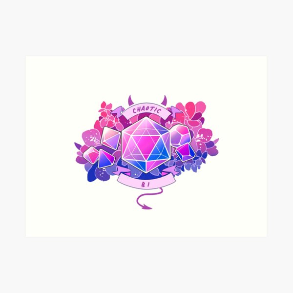 LGBT RPG - Chaotic Bi Art Print