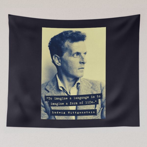 Item preview, Ludwig Wittgenstein quote: To imagine a language is to imagine a form of life. designed and sold by artbleed.