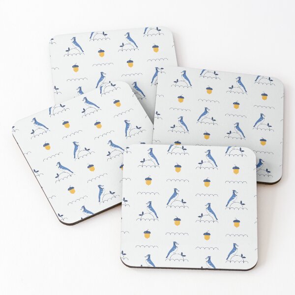 Item preview, Blue Jay's and acorns pattern design.	 designed and sold by Riyan-06.