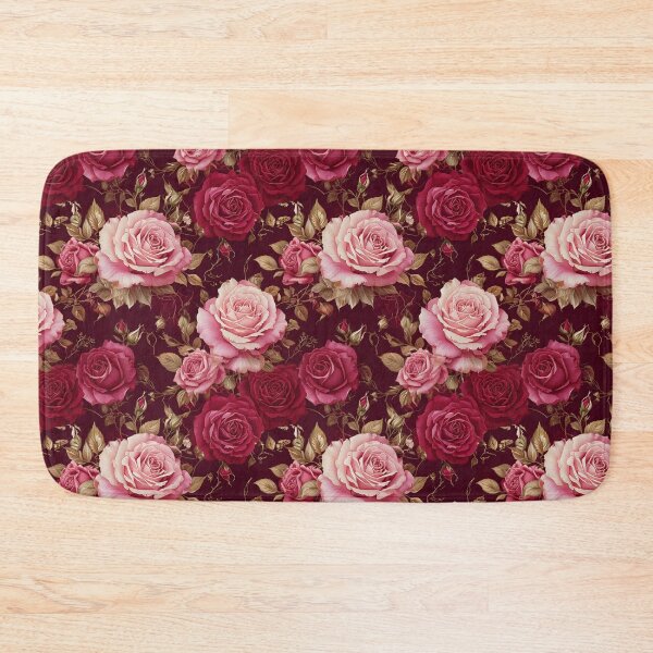 Item preview, Elegant Roses in soft blush pink and crimson red designed and sold by Designbes.