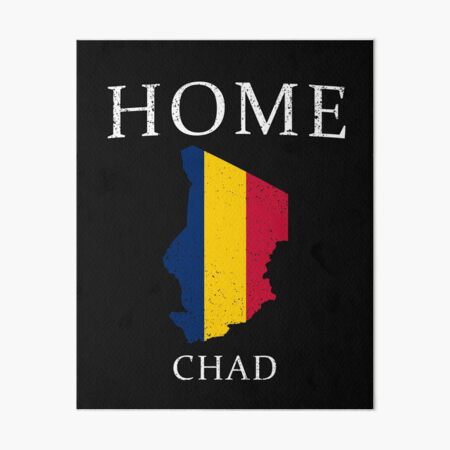 Item preview, HOME - CHAD | Country Flag and Map for Men and Women t-shirt designed and sold by the4jdesign.