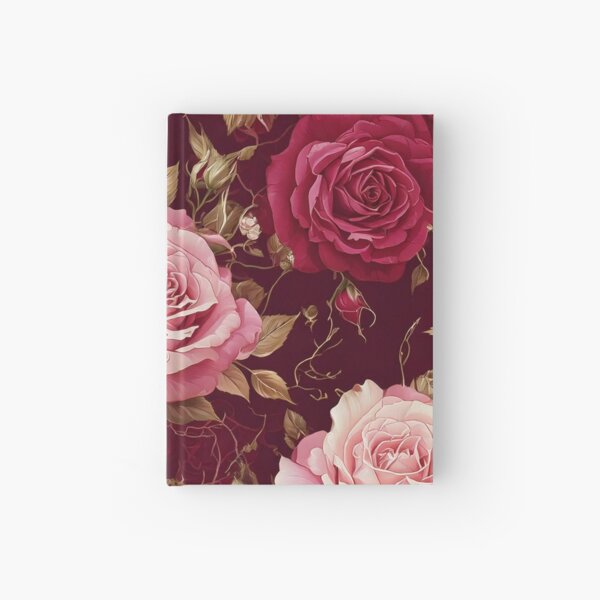 Item preview, Elegant Roses in soft blush pink and crimson red designed and sold by Designbes.