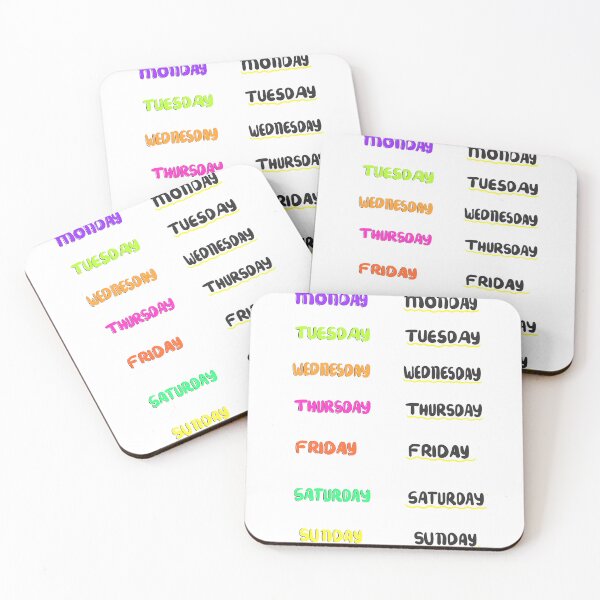 Item preview, Days of the Week Journal Stickers designed and sold by diaricesalt.