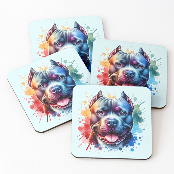 Item preview, Sweet Strength of the Pitbull - Watercolor Dog Art designed and sold by 2ndSketch.