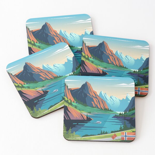 Item preview, Vintage Norway Fjords Famous designed and sold by Zibis09.
