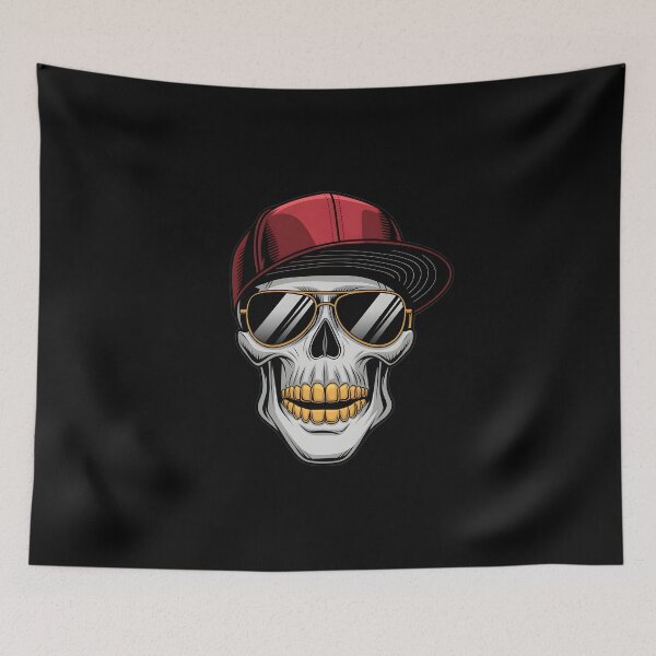 Item preview, Street Hip Hop Rapper Skull designed and sold by macadolie.