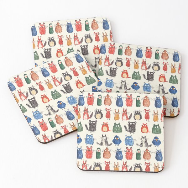 Item preview, Illustrated winter animals with a soft textured look designed and sold by Piotrek0001.
