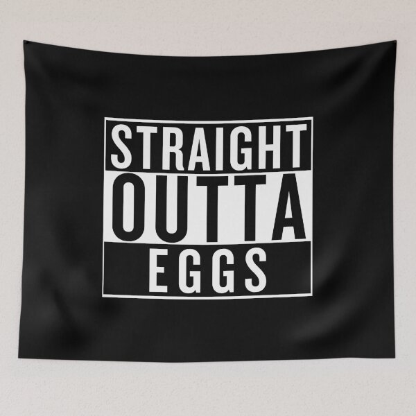 Item preview, Straight Outta Eggs t-shirt design designed and sold by Cosmowear.