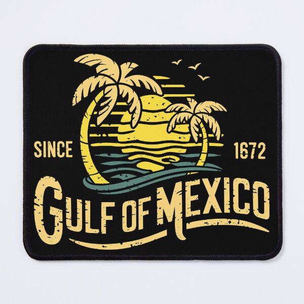 Item preview, Gulf of Mexico Vintage Sunset Palm Trees Ocean Beach Retro designed and sold by designleon19.