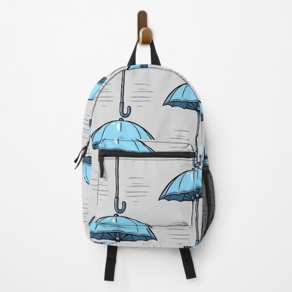 Item preview, Colorful Blue Umbrella with Motion Lines for Rainy Weather designed and sold by artwaves.