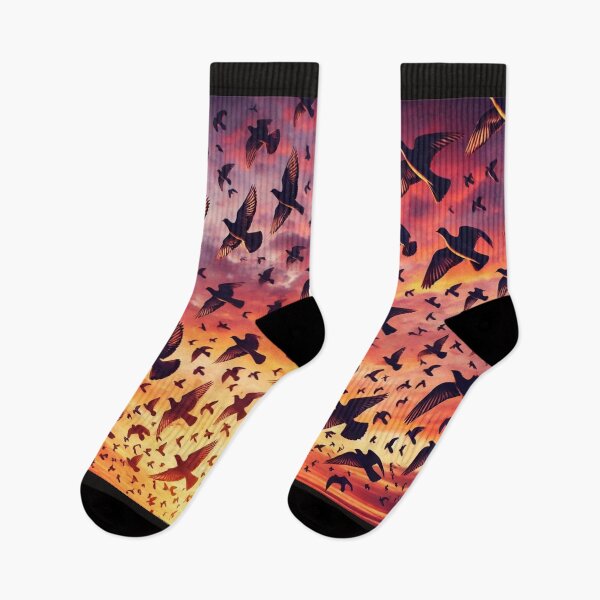 Item preview, Flight of Freedom: Birds in Sunset Sky designed and sold by Wiredart.