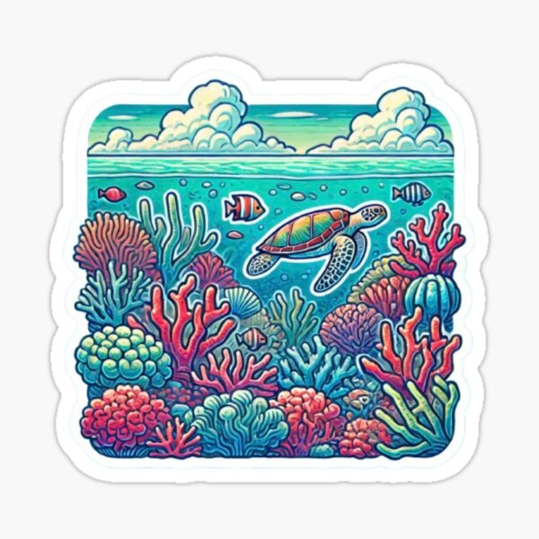 Item preview, Aquarium Ocean Sea Animal Great Barrier Reef Australia designed and sold by SamiraArts.