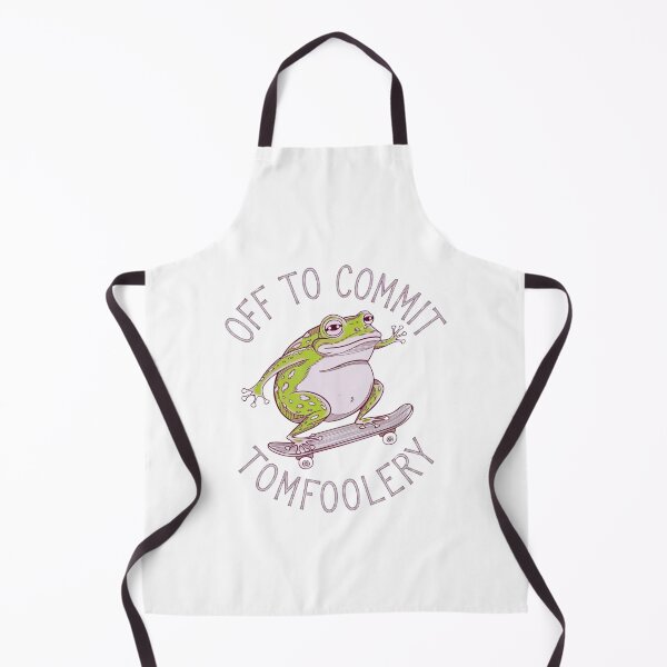Item preview, Off to commit tomfoolery, frog, skateboard, retro, vintage, party, funnyfits70, Humor, Funny, designed and sold by FunnyFits70.