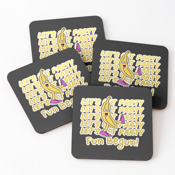 Item preview, Let's Get Party Fun Begun Dancing Banana Yellow Energy designed and sold by SplashTastic.