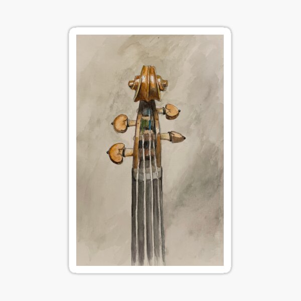 Item preview, Violin Scroll Watercolor designed and sold by Snow-W-Studio.