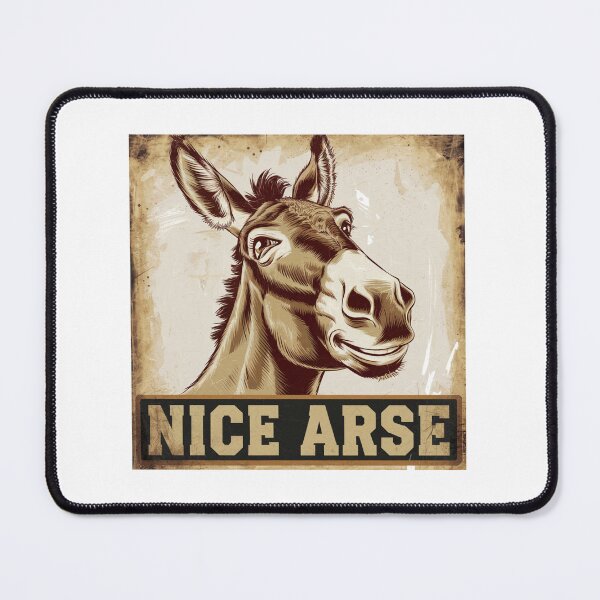 Item preview, Nice Arse, donkey, funnyfits70, Humor, Funny, retro, vintage designed and sold by FunnyFits70.