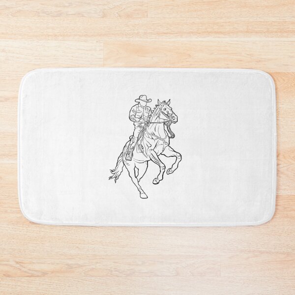 Item preview, Cowboy Riding Horse action line designed and sold by StairheadStore.