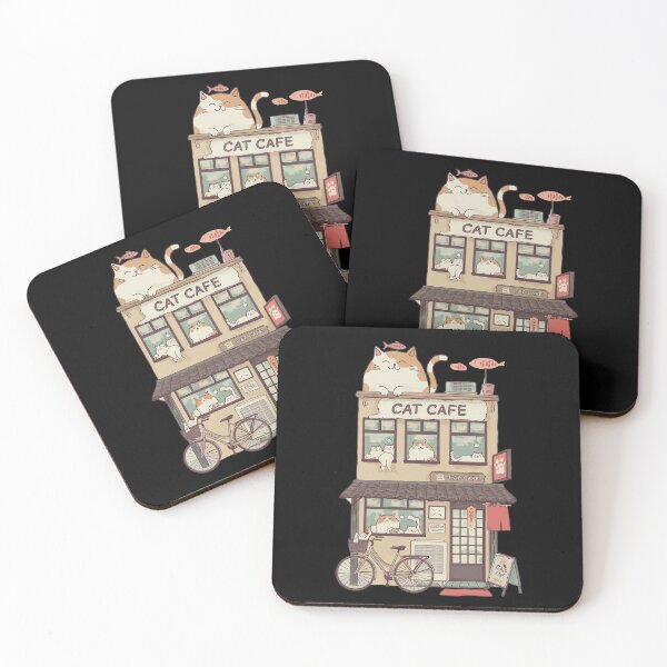 Item preview, Cat Cafe - Adorable Japanese Neko Paradise Gift Vintage Graphic designed and sold by Damcoc.