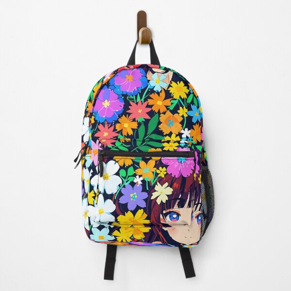 Item preview, Anime Girl & Flowers Pattern Design designed and sold by Domo-Design.