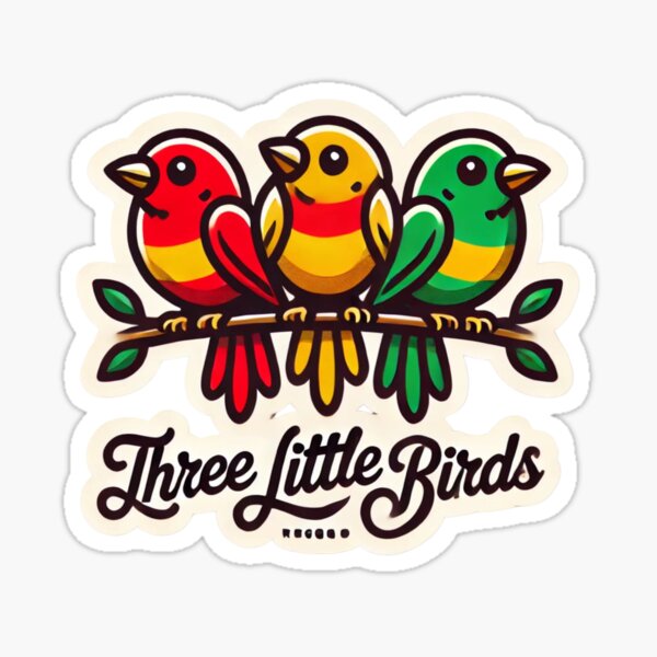 Item preview, Three Little Birds - Happy Reggae Sticker designed and sold by GSF1.