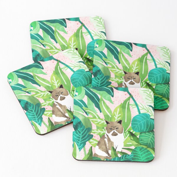Item preview, Tropical Glam Cat designed and sold by 83oranges.com.