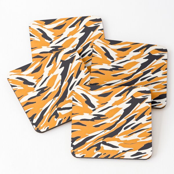 Item preview, Orange Camo Tiger Stripe Camouflage Pattern designed and sold by CamouflageLab.