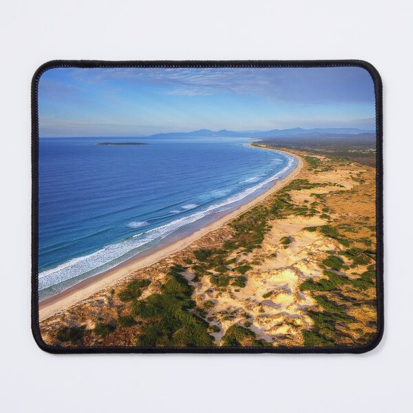 Item preview, Perron Dunes, east coast Tasmania, drone shot designed and sold by Huskyyy Designs.