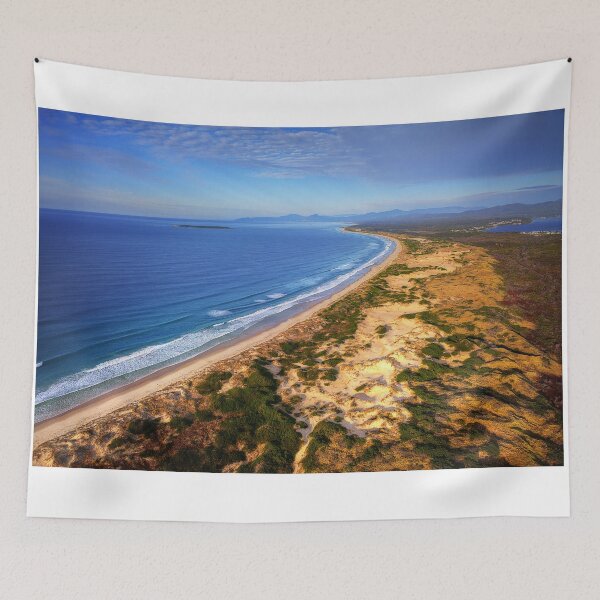 Item preview, Perron Dunes, east coast Tasmania, drone shot designed and sold by Huskyyy Designs.