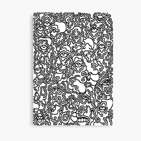 Item preview, Monochrome Character Print designed and sold by pascocharacters.