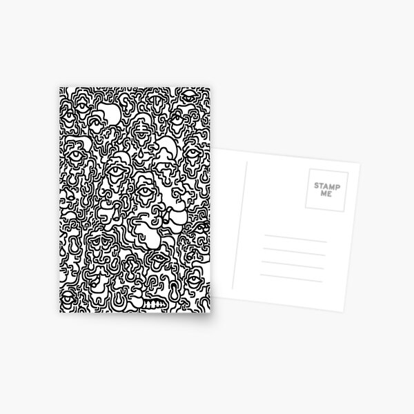 Item preview, Monochrome Character Print designed and sold by pascocharacters.