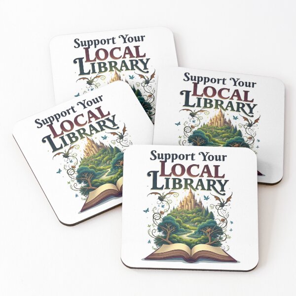 Item preview, Support Your Local Library Book dragon  designed and sold by bukajart.
